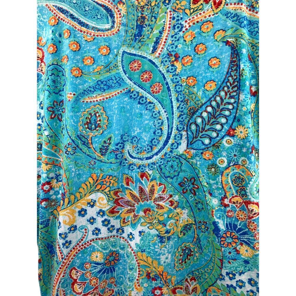 Women's Ralph Lauren Colorful Pattern Shirt, 100% Cotton - Size 1X - Picture 8 of 9